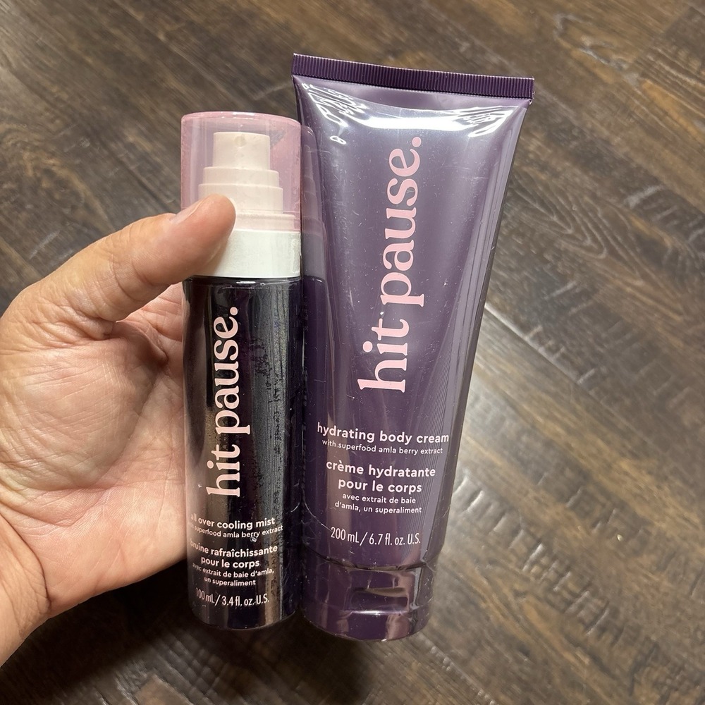 Avon Hit Pause Body Care Duo – Hydrating Body Cream + All Over Cooling Mist –NEW